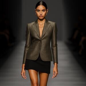 Haider Ackermann Women's Metallic Blazer Jacket size 38